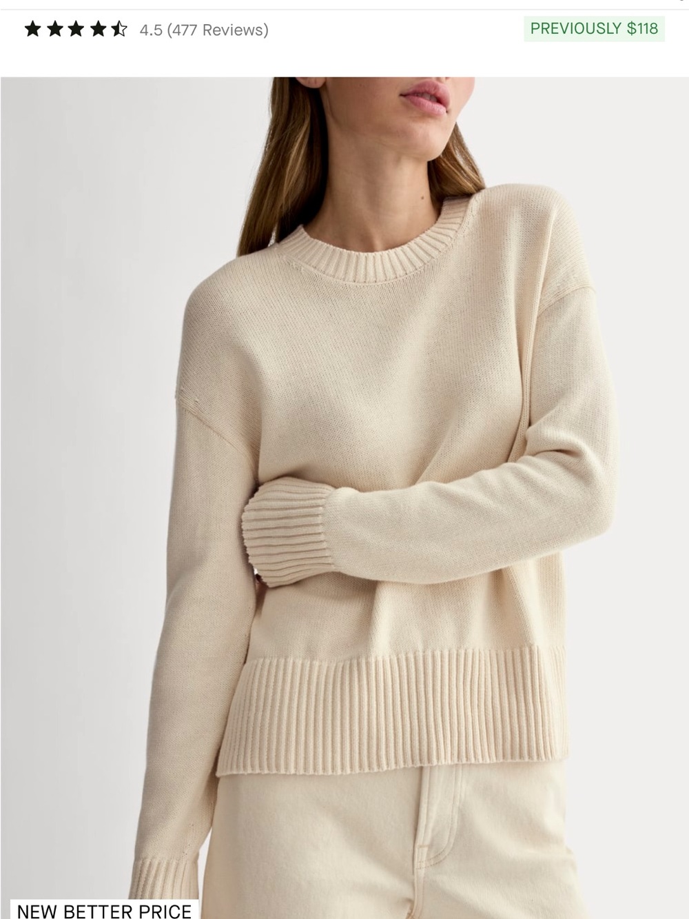 Everlane THE BOXY SWEATER IN EVERYDAY COTTON